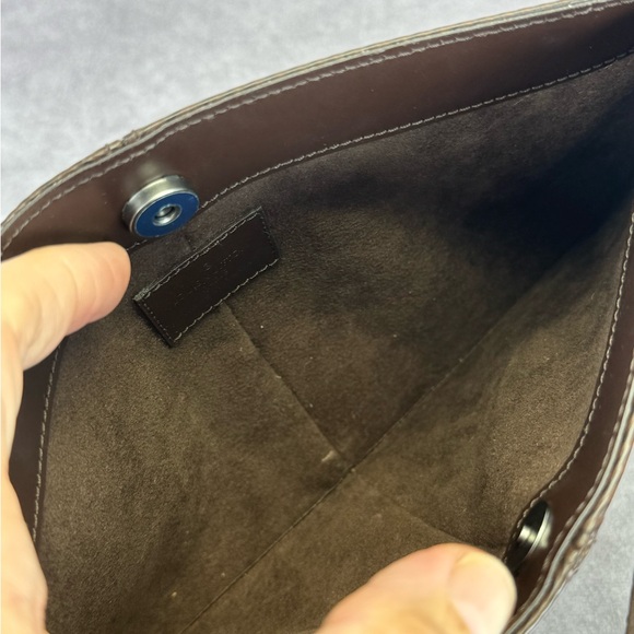 Louis Vuitton Epi Leather Demi Lune Pochette Shoulder Bag Brown - Picture 11 of 14